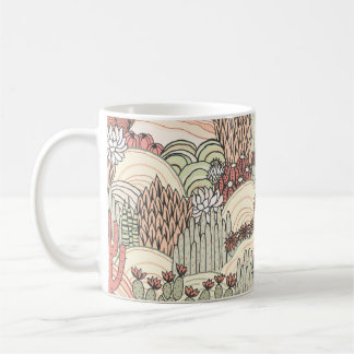 Mug Cactus Succulents Paysage extérieur Motif
