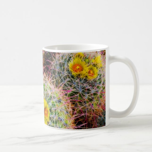 Mug Cactus tonneau en gros plan, Californie (Droite)