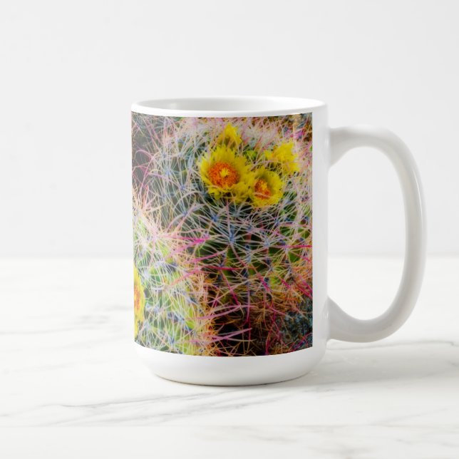 Mug Cactus tonneau en gros plan, Californie (Droite)