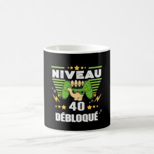 Mug Cadeau 40 ans Anniversaire Gamer Niveau 40