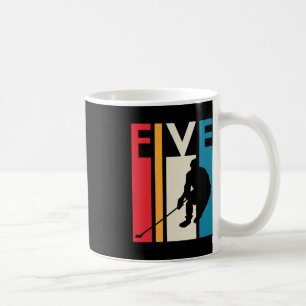 Mug Cadeau 5e anniversaire Cinq hockey Vintage Anniver