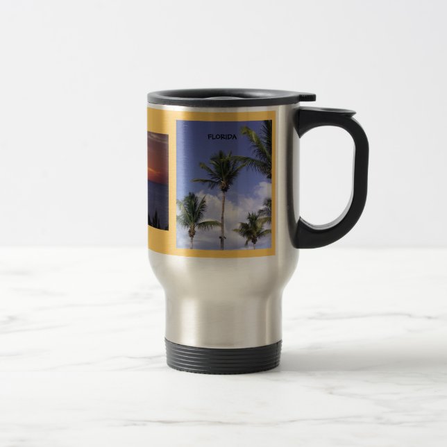 Mug cadeau à trois images en Floride (Droit)