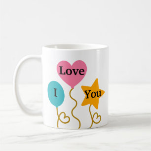 Mug Cadeau Amour Ballon Mignon pour Petit Ami Café