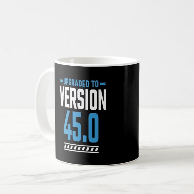 Mug Cadeau Anniversaire 45 Ans (Devant gauche)