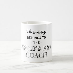 Mug Cadeau Appartient au meilleur entraîneur