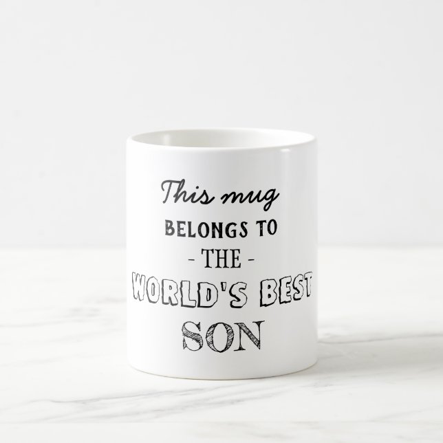 Mug Cadeau appartient au meilleur fils (Centre)
