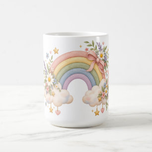 Mug Cadeau Arc-en-ciel à l'aquarelle – Nuage Charmant