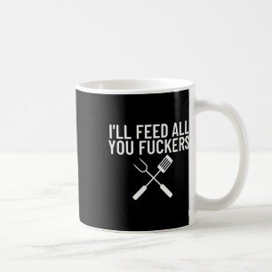 Mug Cadeau Bbq Drôle Pour Les Papas Je Nourrirai Tous