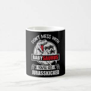 Mug Cadeau bébé dinosaure drôle pour famille et enfant