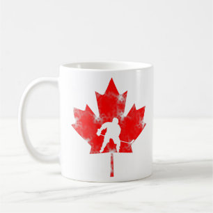 Mug Cadeau canadien de hockey Feuille d'érable pour la