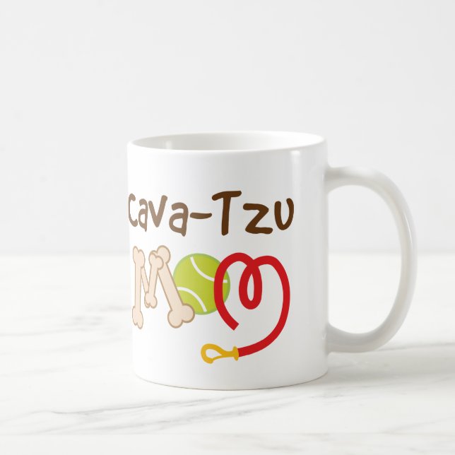 Mug Cadeau Cave-Tzu de maman de race de chien (Droite)