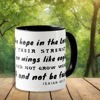 Mug Cadeau chrétien S'envoler sur des ailes comme des