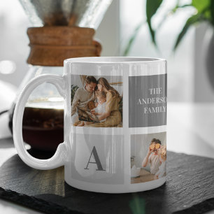 Mug Cadeau Collage familial personnalisé