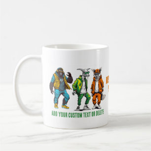 Mug Cadeau coloré d'animal à la mode de café