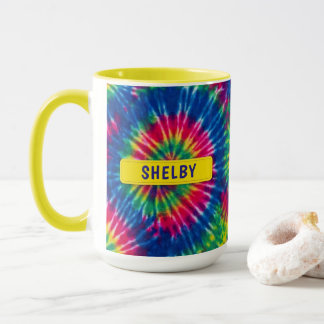 Mug Cadeau coloré personnalisé Tie-Dye