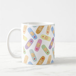 Mug Cadeau Cute Kawaii pour infirmière Rainbow Plaster