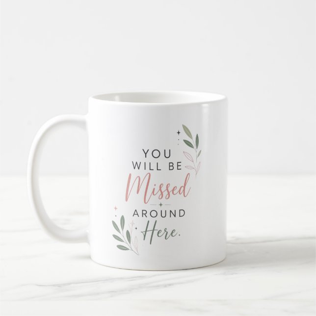 Mug Cadeau d'adieu pour la retraite d'un collègue (Gauche)