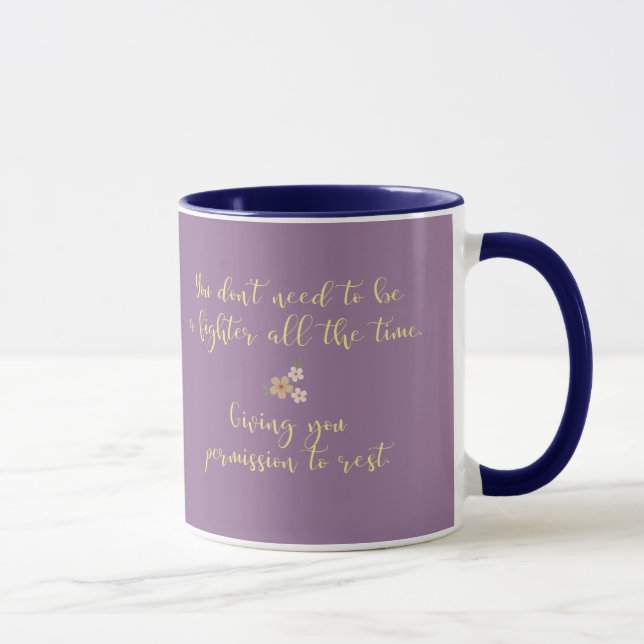 Mug Cadeau d'affirmation de soins personnels personnal (Droite)