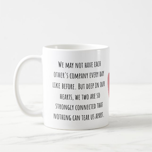 Mug Cadeau d'amitié à longue distance  (Gauche)
