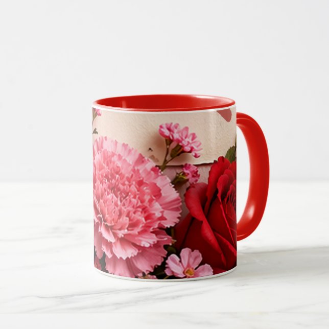 MUG CADEAU D'AMOUR ANNIVERSAIRE PROMOTION MÈRE  (Devant droit)