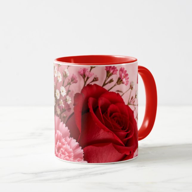 MUG CADEAU D'AMOUR ANNIVERSAIRE PROMOTION MÈRE  (Devant droit)
