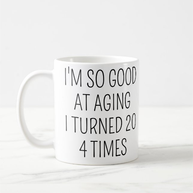 Mug Cadeau d'anniversaire 80 ans (Gauche)