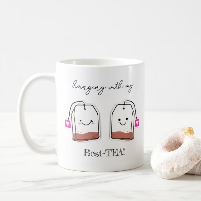Mug Cadeau d'anniversaire avec mon meilleur THÉ (Avec donut)
