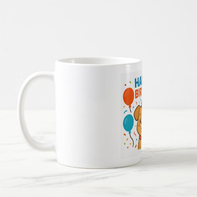 Mug Cadeau d'anniversaire de chien pour les amateurs d (Gauche)