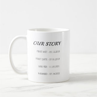 Mug Cadeau d'anniversaire de couple personnalisé