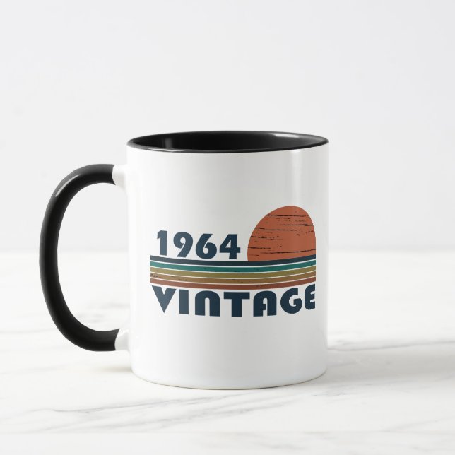 Mug Cadeau d'anniversaire de naissance en 1964 (Gauche)