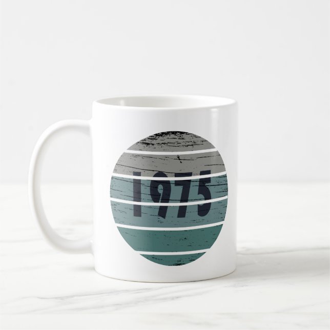 Mug Cadeau d'anniversaire de naissance en 1975 (Gauche)