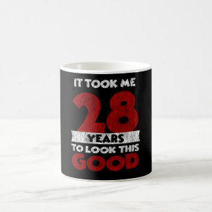 Mug Cadeau d'anniversaire drôle de 28 ans Vintage