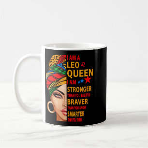 Mug Cadeau d'anniversaire drôle Reine Lion Plus Fort P
