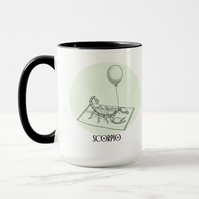 Mug Cadeau d'anniversaire du zodiaque classe Scorpion  (Gauche)