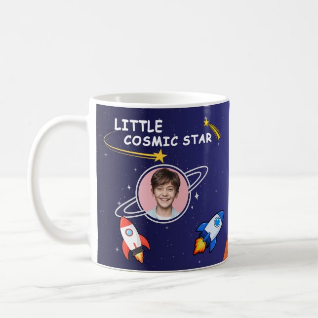 Mug Cadeau d'anniversaire Espace Astronaute pour enfan (Gauche)