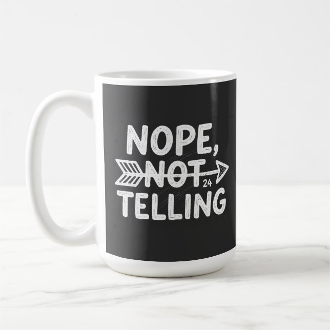 Mug Cadeau d'anniversaire humoristique - Non, pas de d (Gauche)