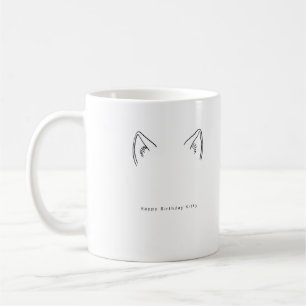 Mug Cadeau d'anniversaire, kitty joyeux anniversaire,