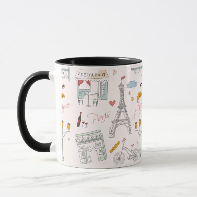 Mug Cadeau d'anniversaire Paris (Gauche)