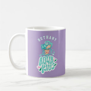 Mug Cadeau d'anniversaire personnalisé rétro Aquarius