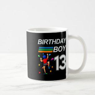 Mug Cadeau d'anniversaire pour 13 ans Bloc Escalade Po