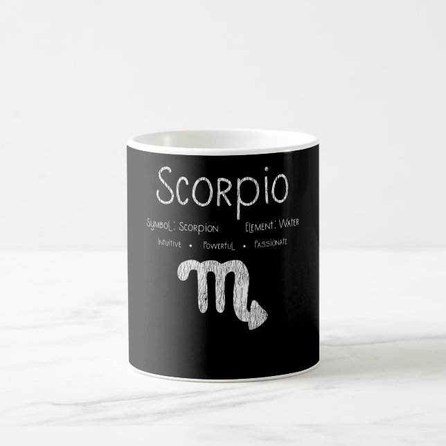 Mug Cadeau d'anniversaire pour le signe astrologique d (Centre)