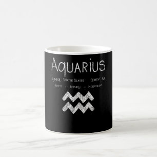 Mug Cadeau d'anniversaire Rétro Verseau Signe Astrolog