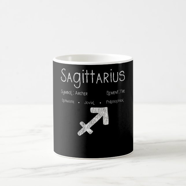 Mug Cadeau d'anniversaire Sagittaire Archer Symbole As (Centre)