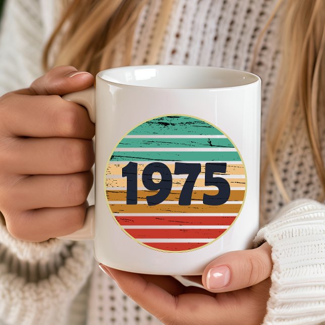 Mug Cadeau d'anniversaire vintage né en 1975 (Créateur téléchargé)