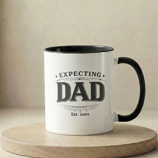 Mug Cadeau d'annonce de grossesse futur papa (Pregnancy Announcement Gift Expecting Dad Mug)