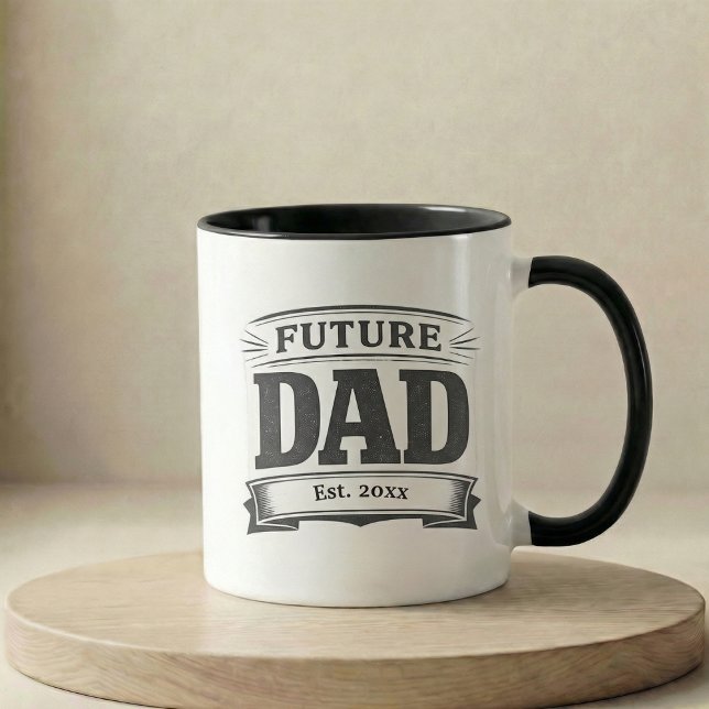 Mug Cadeau d'annonce de grossesse futur papa (Pregnancy Announcement Gift Future Dad Mug)