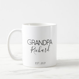 Mug Cadeau d'annonce de grossesse Nom Papy