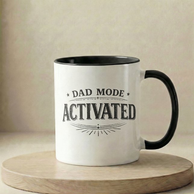 Mug Cadeau d'annonce de grossesse Papa Mode Activé (Pregnancy Announcement Gift Dad Mode Activated Mug)