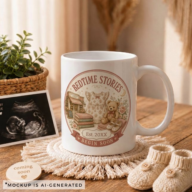 Mug Cadeau d'annonce de grossesse pour la famille (Pregnancy Announcement Gift for Family Coffee Mug)