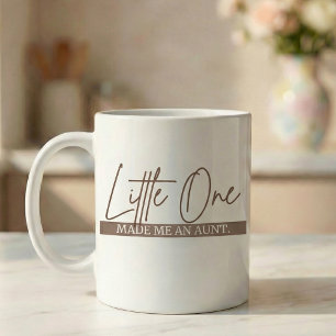 Mug Cadeau d'annonce de grossesse Tante Petit